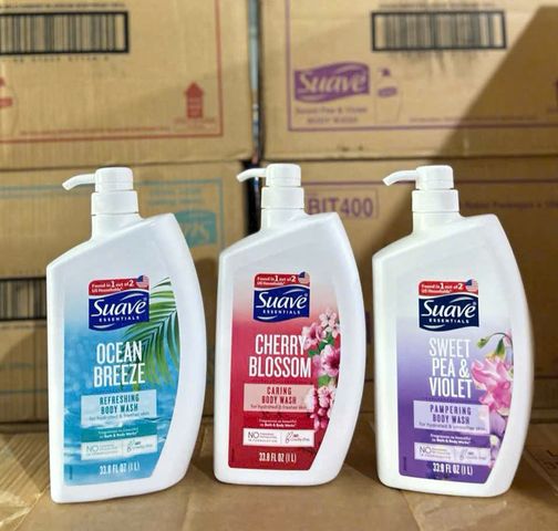 Sữa Tắm Cao Cấp Suave 1000ml - Hương Thơm Dễ Chịu, Dưỡng Ẩm Mềm Mại, Sản Phẩm Chính Hãng Mỹ
