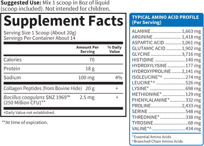 Bột Uống Grass Fed Collagen Peptides Garden Of Life Tăng Cường Da Tóc Móng Tay Khoẻ Mạnh Hỗ Trợ Khớp (Hộp 280 gram) - YoungFit