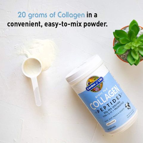 Bột Uống Grass Fed Collagen Peptides Garden Of Life Tăng Cường Da Tóc Móng Tay Khoẻ Mạnh Hỗ Trợ Khớp (Hộp 280 gram) - YoungFit