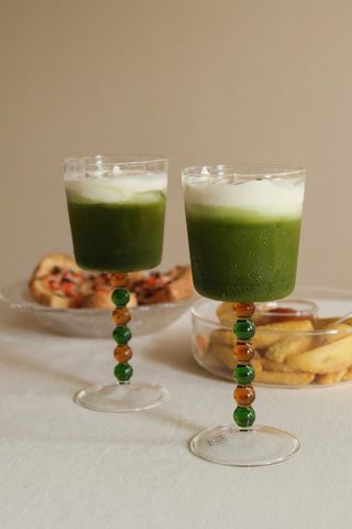 Set 2 Ly Thủy Tinh IVV Collier 300ml - Cao Cấp, Đồ Uống Sang Trọng, An Toàn Máy Rửa Chén, Thủ Công Tại Ý