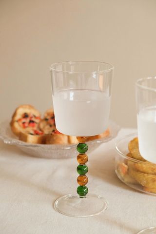Set 2 Ly Thủy Tinh IVV Collier 300ml - Cao Cấp, Đồ Uống Sang Trọng, An Toàn Máy Rửa Chén, Thủ Công Tại Ý