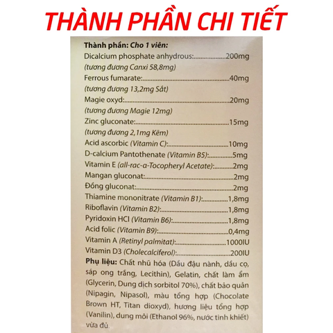 Vitamin tổng hợp và khoáng chất Phagelvit Plus ROXTECH - Bổ sung sức khỏe, tăng cường sức đề kháng - Hộp 100 viên