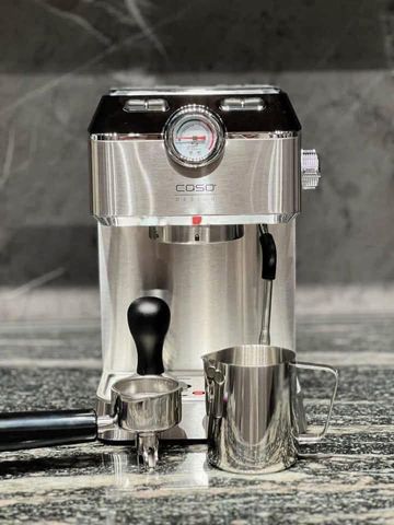 Máy Pha Cà Phê Caso Espresso Gourmet 291408 - Thiết Kế Hiện Đại, Áp Suất 19 Bar, Phụ Kiện Chuyên Nghiệp, Dung Tích 1.5L