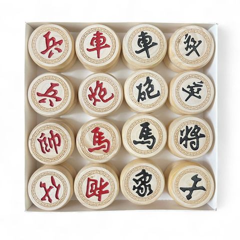 Bộ Cờ Tướng Gỗ Tự Nhiên Khắc Chìm Ký Tự - Cờ Gỗ Bạch Dương Cao Cấp [BDV] - Đồ Chơi Giải Trí Trí Tuệ cho Gia Đình