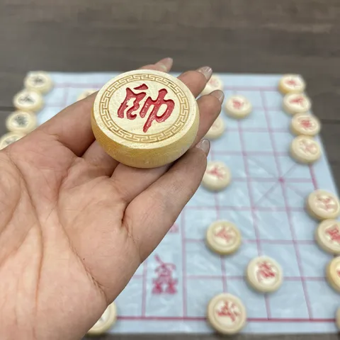 Bộ Cờ Tướng Gỗ Tự Nhiên Khắc Chìm Ký Tự - Cờ Gỗ Bạch Dương Cao Cấp [BDV] - Đồ Chơi Giải Trí Trí Tuệ cho Gia Đình