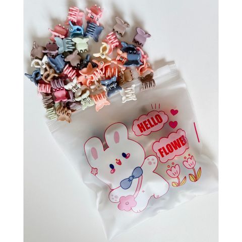 Túi Zip 50 Kẹp Tóc Càng Cua Mini Hàn Quốc Dễ Thương Nhiều Màu Sắc - Phụ Kiện Thời Trang Cho Bé Gái