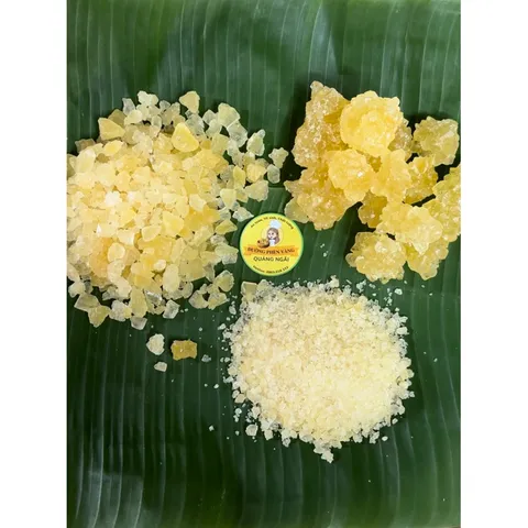 Đường phèn quảng ngãi hạt to gói 1kg đường phèn vàng mật mía nguyên chất nhà làm không tẩy
