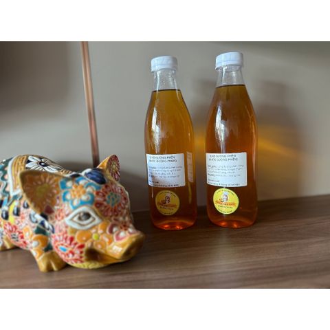 Si rô đường phèn nguyên chất Quảng Ngãi 1000ml - Ngọt thanh tiện dụng cho pha chế và nấu ăn, sản phẩm vệ sinh an toàn sức khỏe.