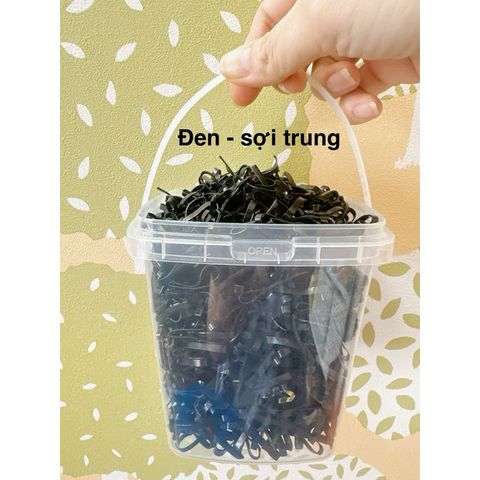 Xô Dây Thun Cột Tóc Đàn Hồi Dùng Một Lần - Kích Thước Trung & Lớn Cho Mẹ Và Bé, Phụ Kiện Tóc Thời Trang