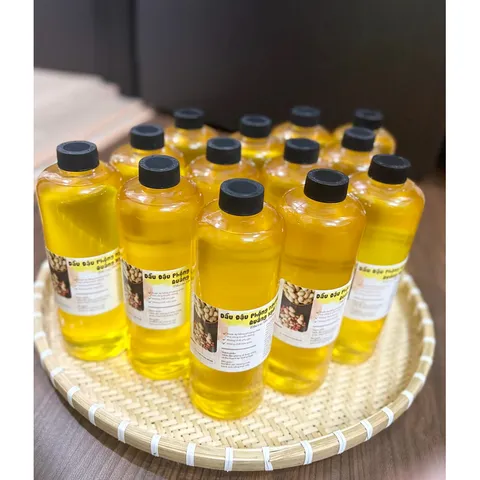 Dầu đậu phộng nguyên chất Quảng Ngãi 100% - Dầu lạc ép thủ công, không chất bảo quản, tốt cho sức khỏe, 500ml, 1000ml
