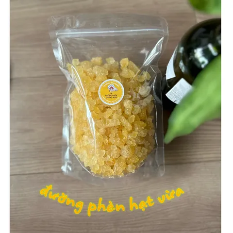 Combo 2kg Đường Phèn Vàng Quảng Ngãi - Hạt Mịn, Hạt Vừa, Hạt To Nguyên Chất Từ Mật Mía, Nguyên Liệu Nấu Ăn Lành Mạnh