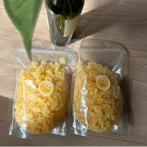 Combo 2kg Đường Phèn Vàng Quảng Ngãi - Hạt Mịn, Hạt Vừa, Hạt To Nguyên Chất Từ Mật Mía, Nguyên Liệu Nấu Ăn Lành Mạnh