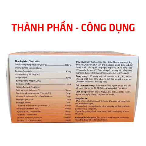 Viên Uống Vitamin Tổng Hợp Phagelvit Plus ROXTECH (60 Viên) - Tăng Cường Sức Khỏe và Đề Kháng Cho Cơ Thể