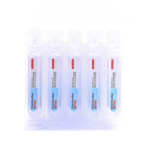 Men vi sinh Enterbacillus Extra EUCARE - Hỗ trợ tiêu hóa, giảm táo bón và tiêu chảy - 20 ống bổ sung lợi khuẩn và kẽm