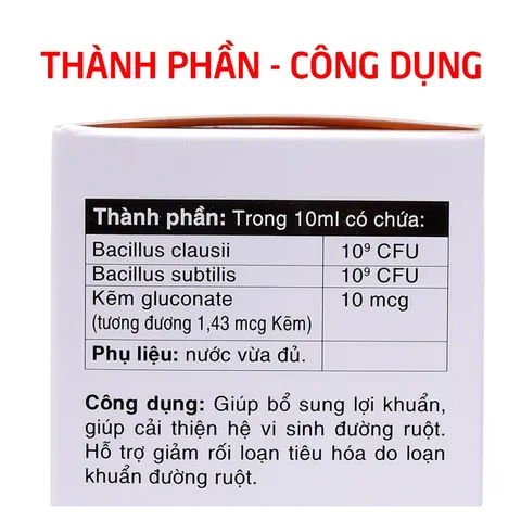 Men vi sinh Enterbacillus Extra EUCARE - Hỗ trợ tiêu hóa, giảm táo bón và tiêu chảy - 20 ống bổ sung lợi khuẩn và kẽm