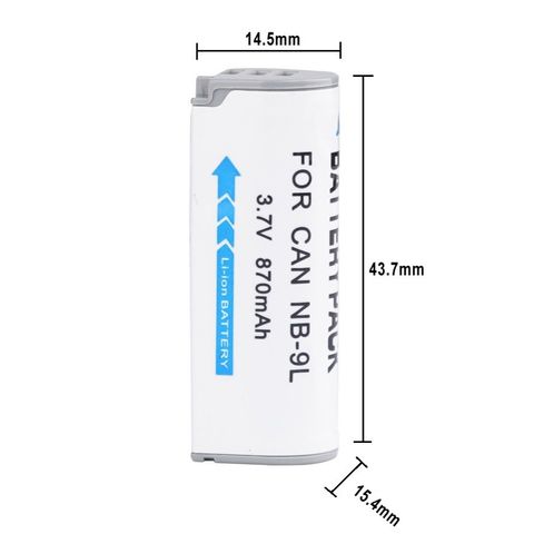 Pin Máy Ảnh Canon NB-9L (NB9L) Dùng Cho ELPH 510 520 530 HS IXUS 1000 1100 500 - Pin Lithium Chất Lượng Cao, Tuổi Thọ Lâu Dài