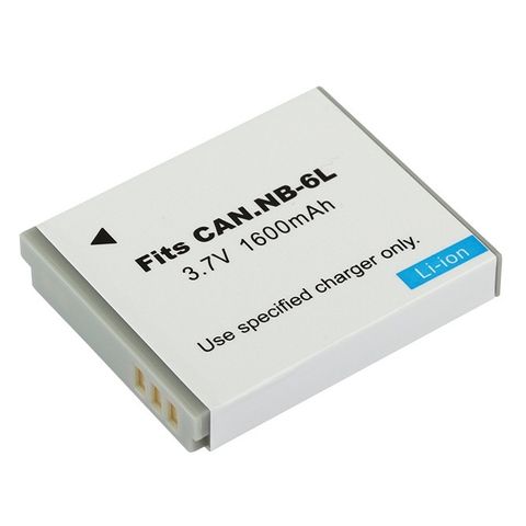 Pin Máy Ảnh Canon NB-6L 3.7V 1600mAh - Tương Thích với Canon PowerShot D10, D20, ELPH 500, S90, S95, SD1200 IS, SD3500 IS