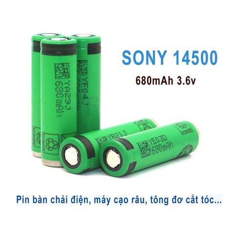 Pin Sạc Sony 14500 3.6V 680mAh - Được Sử Dụng Cho Bàn Chải Đánh Răng, Tông Đơ, Máy Cạo Râu - Pin Lithium Chất Lượng Cao