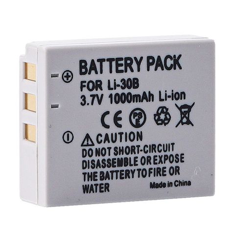 Pin máy ảnh Li-30B Lithium 1000mAh cho Olympus µ-MINI Digital, MJU Mini, Stylus - Phụ kiện chụp ảnh chính hãng