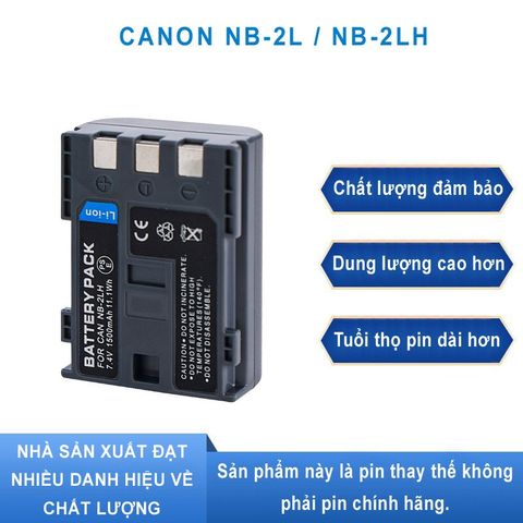 Pin Máy Ảnh Canon NB-2L (NB-2LH) - Dung lượng cao cho Canon EOS 350D, 400D, PowerShot G7, G9, S50, S60, S70, S80