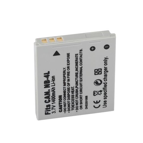 Pin Máy Ảnh Canon NB-4L 1400mAh 3.7V - Tương Thích IXUS 30, 40, 50, 55, 60, 65, 70, 75, 80 IS, ELPH 100 HS, PowerShot
