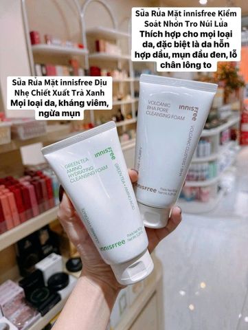 Sữa Rửa Mặt Innisfree – Làm Sạch Sâu, Dịu Nhẹ Cho Làn Da