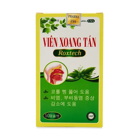 Viên Xoang Tán Roxtech - Hỗ Trợ Giảm Viêm Xoang, Viêm Mũi Dị Ứng - 50 Viên Thực Phẩm Chức Năng Chất Lượng cao