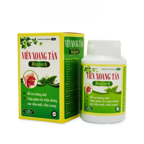 Viên Xoang Tán Roxtech - Hỗ Trợ Giảm Viêm Xoang, Viêm Mũi Dị Ứng - 50 Viên Thực Phẩm Chức Năng Chất Lượng cao