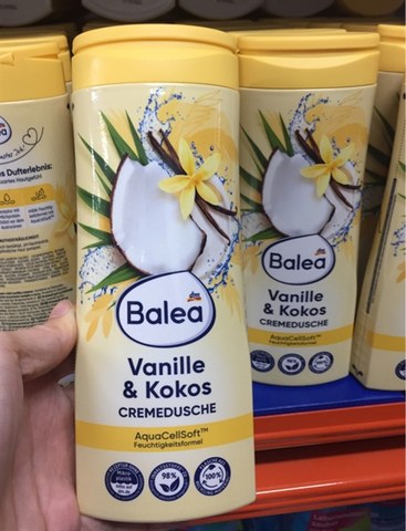 Sữa Tắm Dưỡng Thể Balea 300ml - Dưỡng Ẩm Sâu, Hương Tươi Mát, pH Trung Tính, Phù Hợp Da Nhạy Cảm, Sản Phẩm Thuần Chay
