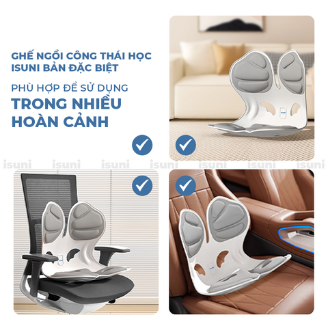 Ghế Điều Chỉnh Tư Thế Ngồi Chống Gù Lưng - Ghế Công Thái Học Độc Đáo Giúp Giảm Đau Lưng Cho Dân Văn Phòng, Học Sinh, Mẹ Bầu