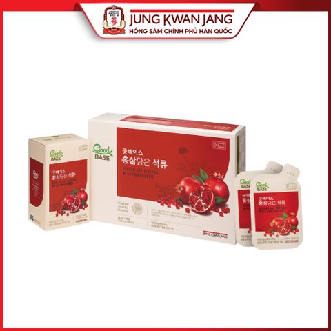 Nước Hồng Sâm Goodbase Tinh Chất Lựu Đỏ KGC Jung Kwan Jang - Hỗ Trợ Đẹp Da, Tăng Cường Đề Kháng, 50ml x 30 Gói