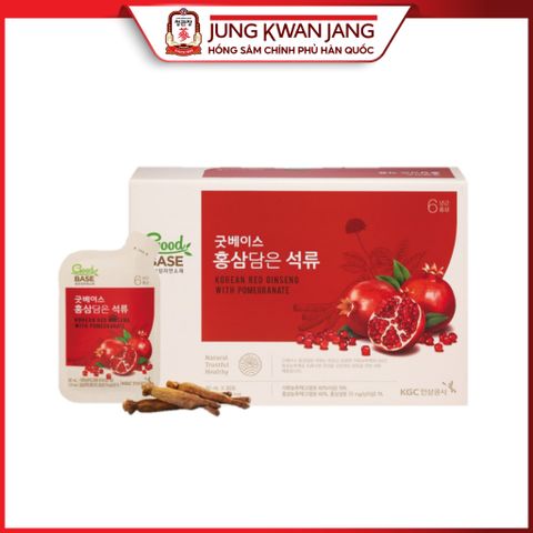 Nước Hồng Sâm Goodbase Tinh Chất Lựu Đỏ KGC Jung Kwan Jang - Hỗ Trợ Đẹp Da, Tăng Cường Đề Kháng, 50ml x 30 Gói