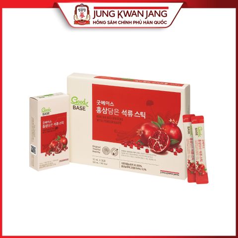 Nước Hồng Sâm Goodbase Tinh Chất Lựu Đỏ KGC Jung Kwan Jang - Hỗ Trợ Sức Khỏe và Làm Đẹp (30 gói x 10ml)