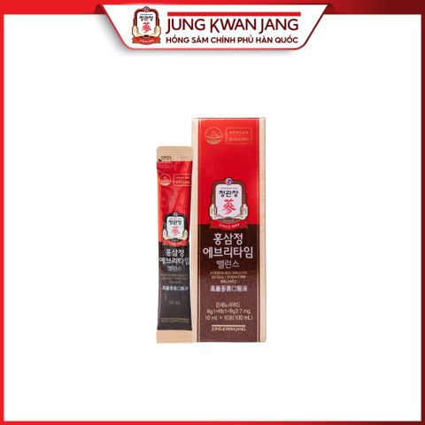 Tinh Chất Hồng Sâm Pha Sẵn KGC Jung Kwan Jang Everytime Balance 30 Gói - Bồi Bổ Sức Khỏe, Tăng Cường Miễn Dịch, Dễ Dàng Mang Theo Khi Du Lịch