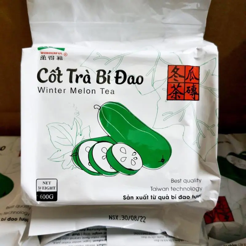 Cốt Trà Bí Đao Wonderful 600g - Trà Thảo Mộc Nguyên Chất, Hương Vị Thanh Mát, Pha Chế Dễ Dàng Tại Nhà