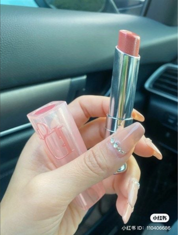 Son Dior 038 Addict Lip Glow Bản Mới Vỏ Xanh - Son Dưỡng Môi Sang Trọng Cung Cấp Độ Ẩm, Màu Nổi Bật Cho Phái Đẹp