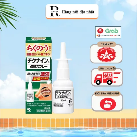 Xịt Xoang Kobayashi Chikunain Nhật Bản - Giải Pháp Hỗ Trợ Hô Hấp Hiệu Quả Nội Địa Cho Mũi Khó Chịu