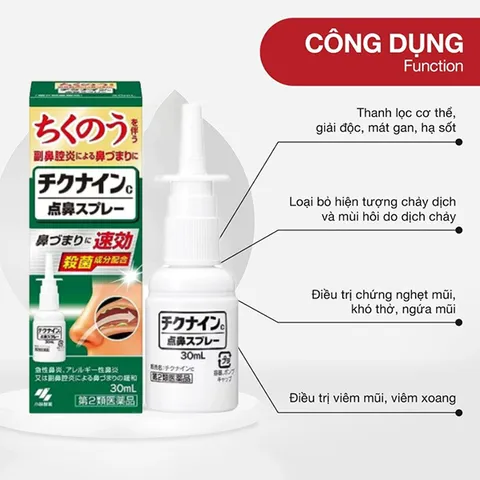Xịt Xoang Kobayashi Chikunain Nhật Bản - Giải Pháp Hỗ Trợ Hô Hấp Hiệu Quả Nội Địa Cho Mũi Khó Chịu