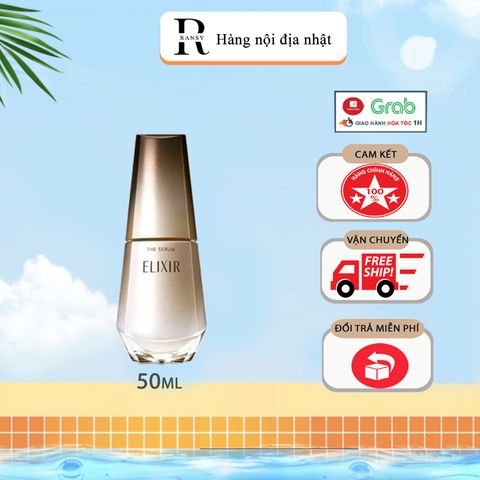 Serum Kích Hoạt Trẻ Hóa Làn Da ELIXIR THE SERUM 50ML - Chăm Sóc Da Mặt Nội Địa Nhật Bản, Giúp Da Chống Lão Hóa, Căng Mướt, Ẩm Mịn