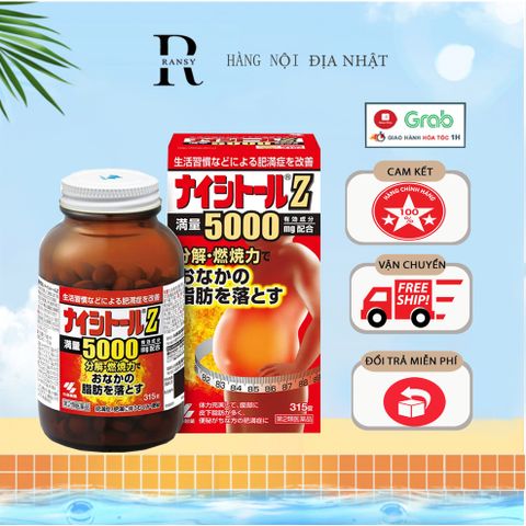 Viên uống Kobayashi Naishitoru Z 28000mg Giảm Mỡ Bụng, Hỗ Trợ Giảm Cân Hiệu Quả Từ Nhật Bản