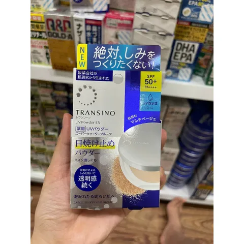 Phấn Dưỡng Trắng Da Chống Tia UV TRANSINO SPF 50+ 12g - Giữ Làn Da Sáng Bóng, Chống Nắng Hiệu Quả cho Mọi Loại Da