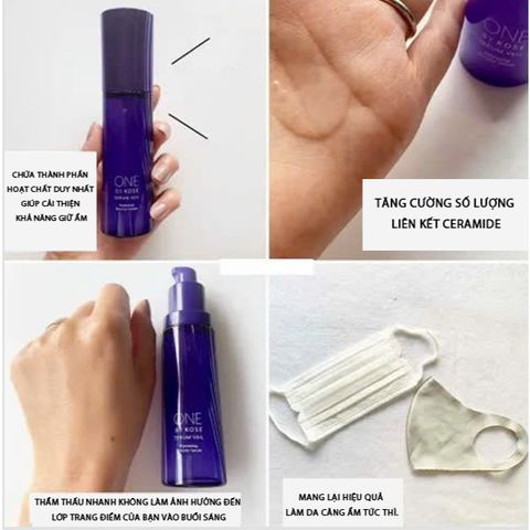 Tinh Chất Dưỡng Ẩm Chuyên Sâu One By Kose Serum Veil Nhật Bản - Giải Pháp Dưỡng Ẩm Sâu, Giúp Da Mềm Mịn (60ml & 120ml)