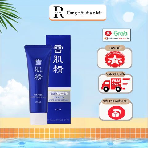 Sữa rửa mặt Kose Sekkisei White Washing Foam 120g ( Nội Địa Nhật Bản ) 292507