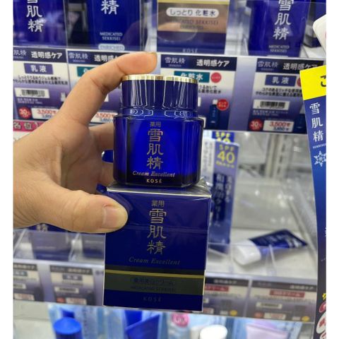 Kem Dưỡng Da Ban Đêm Kose Sekkisei Cream Excellent 50g - Chăm Sóc Da Chuyên Sâu, Cung Cấp Độ Ẩm, Phục Hồi Da Khỏe Mạnh, Xuất Xứ Nhật Bản