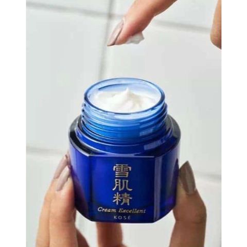 Kem Dưỡng Da Ban Đêm Kose Sekkisei Cream Excellent 50g - Chăm Sóc Da Chuyên Sâu, Cung Cấp Độ Ẩm, Phục Hồi Da Khỏe Mạnh, Xuất Xứ Nhật Bản