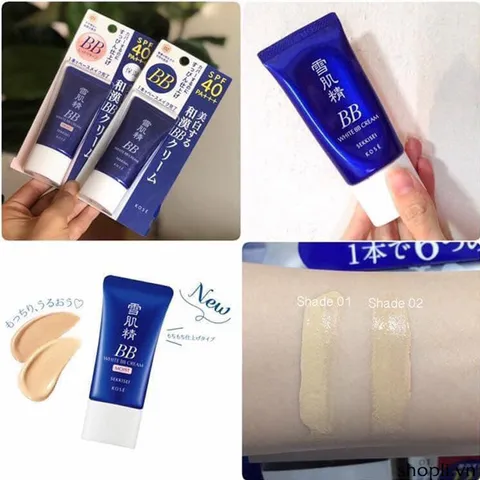 Kem nền chống nắng BB Kose Sekkisei White Cream Nhật Bản SPF 40 (30g) - Kem trang điểm đa năng, dưỡng ẩm và che khuyết điểm hiệu quả