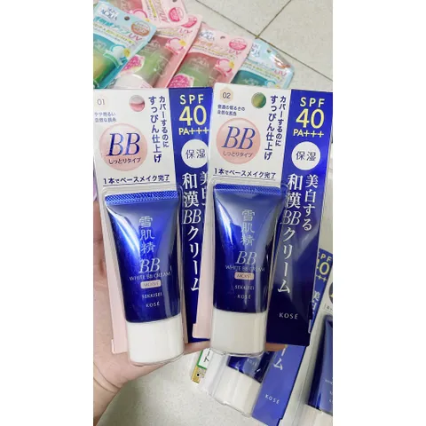 Kem nền chống nắng BB Kose Sekkisei White Cream Nhật Bản SPF 40 (30g) - Kem trang điểm đa năng, dưỡng ẩm và che khuyết điểm hiệu quả