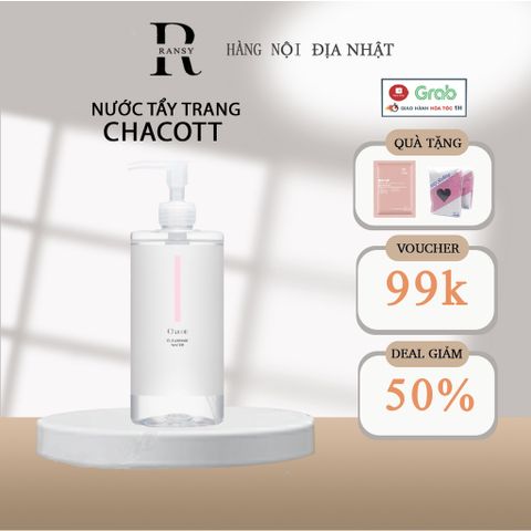 Nước tẩy trang Chacott for Professionals 500ml - Tẩy trang 3 trong 1, tinh chất dưỡng da từ Nhật Bản, phù hợp cho mọi loại da