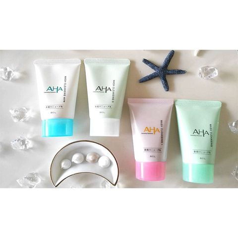 Sữa rửa mặt AHA Wash Cleansing Nhật Bản triết xuất trái cây loại bỏ dầu thừa , làm mềm da ( Nội địa Nhật Bản )