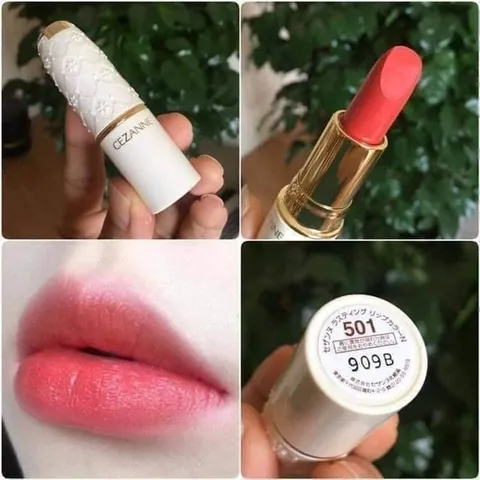Son Thỏi Lì Cezanne Lasting Lip Color N Nhật Bản 3.9g - Chất Lì Mềm Mịn, Lâu Trôi, Dưỡng Ẩm, Phù Hợp Mọi Dịp
